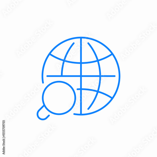 global research icon sign vector