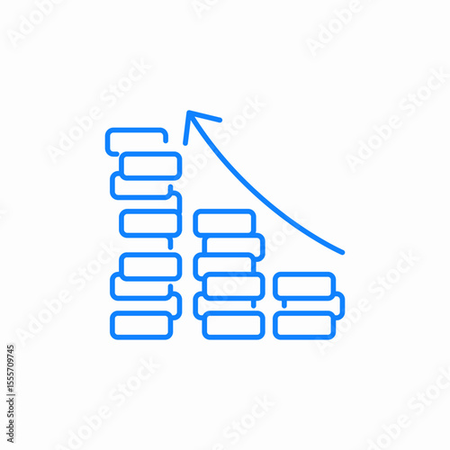 growing wealth icon sign vector