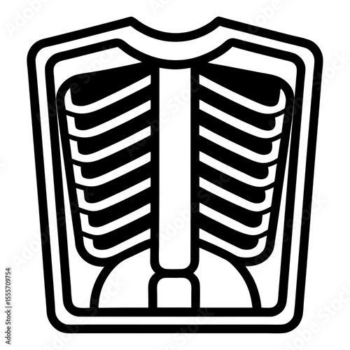 Radiology Film Icon – Line Art Design