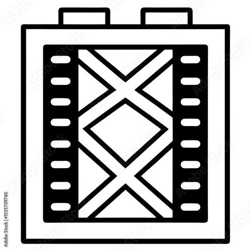 Radiology Film Icon – Line Art Design