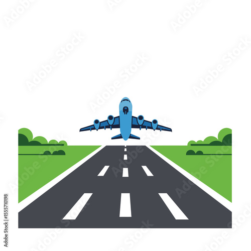 vector illustration of a plane