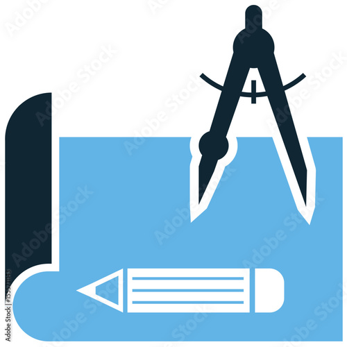 Architecture icon vector, representing design, planning, and building creation. Ideal for real estate, construction firms, urban development, and creative structural concepts.