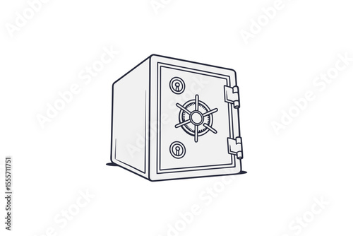 safe box icon glass