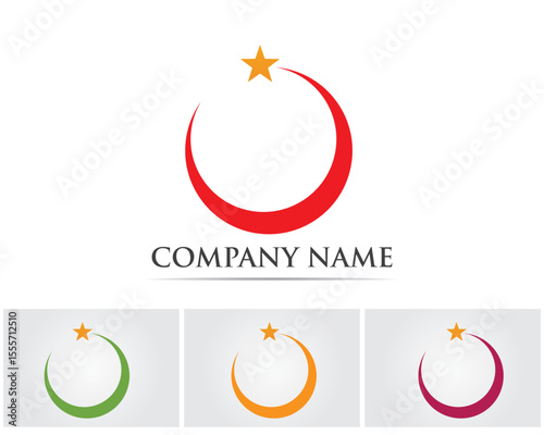 Technology circle logo and symbols Vector/.