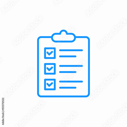 completed checklist icon sign vector