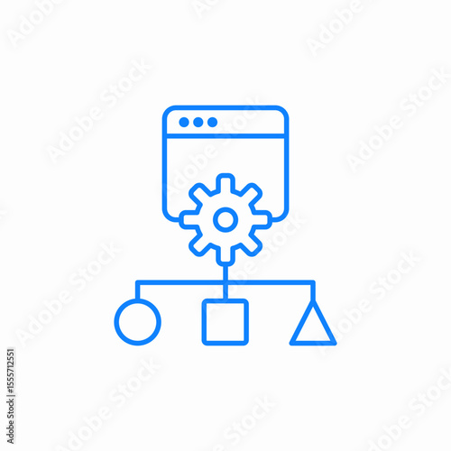data load balancing icon sign vector