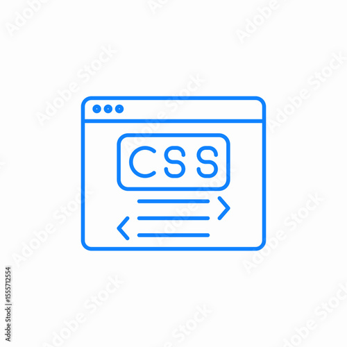 css browser window icon sign vector