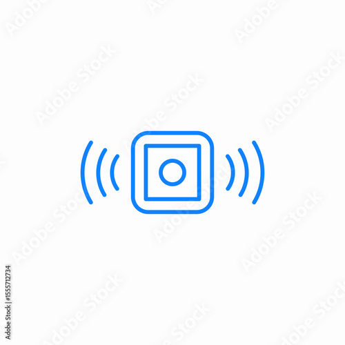 motion sensor icon sign vector