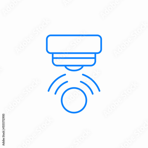ultrasonic sensor icon sign vector