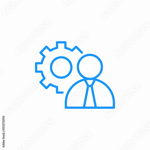 user settings icon sign vector