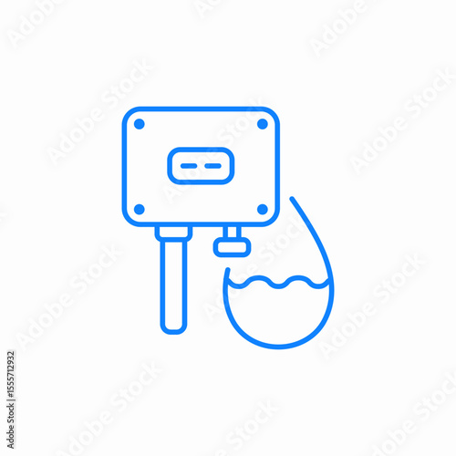 water level sensor icon sign vector