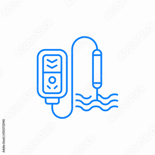 water quality sensor icon sign vector