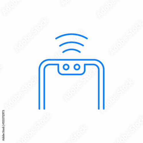 wireless charging icon sign vector