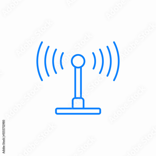 wireless signal icon sign vector