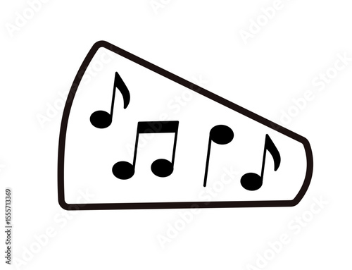 school icon 13D : School icon , Eighth note, quarter note, sheet music