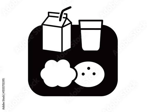 school icon 11D : icon, food, vector, illustration, set, symbol, sign, breakfast, design, cook, restaurant, cute, School, School Lunch, Lunch, Meal,