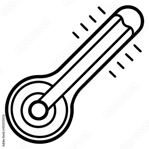 Thermometer Heat Check Vector