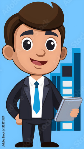 businessman working on laptop
