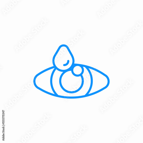 eye drops icon sign vector
