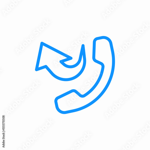 missed call icon sign vector