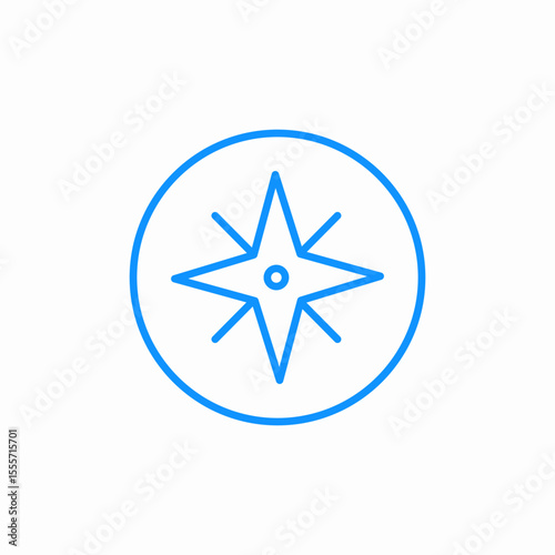 pointed star icon sign vector