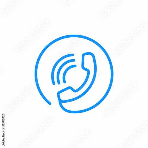 ringing phone icon sign vector