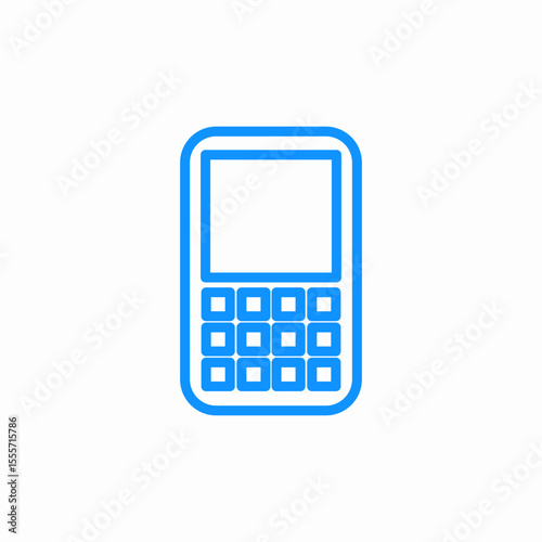 simple phone icon sign vector