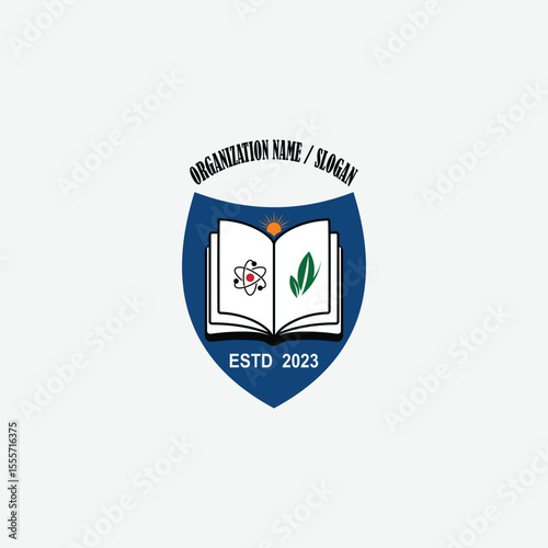 3505 educational logo school college university learning institute book academy organization
