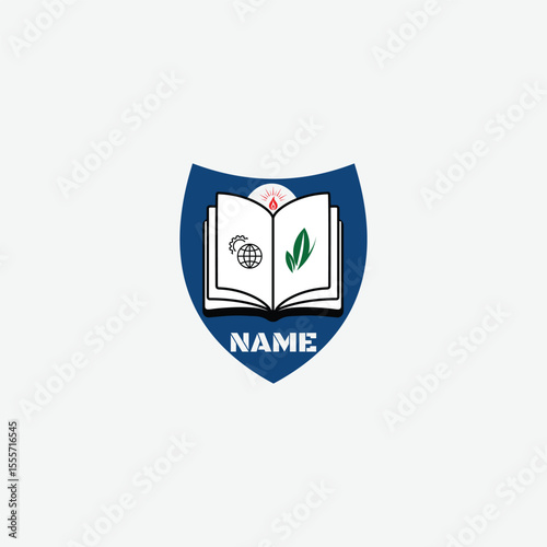 3507 educational logo school college university learning institute book academy organization