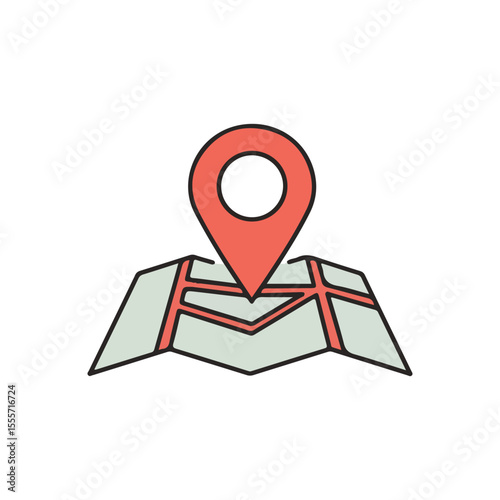 Delivery and Logistics Vector Icons – Location and GPS (Pin Map), suitable for infographic and app design