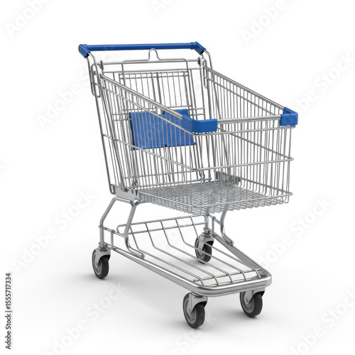 Empty Shopping Cart: A Symbol of Consumerism & Retail