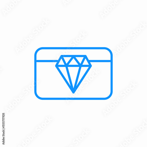diamond card icon sign vector