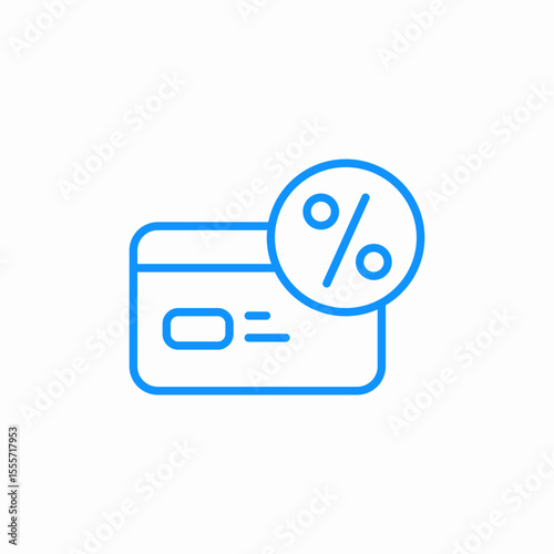 discount card icon sign vector