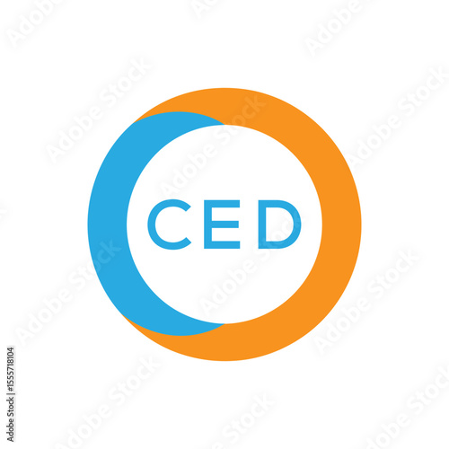Elegant Monogram Logo Design with Decorative Frame – CED Luxury Brand Identity Icon. CED Letter Logo.
