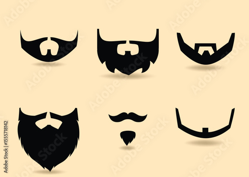 Free Vector Beard Set Free Vector and Free SVG