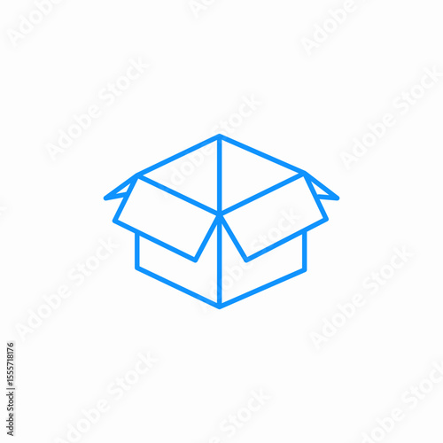 open box icon sign vector