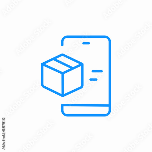 mobile package icon sign vector