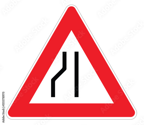 lane narrowing left in illustrator