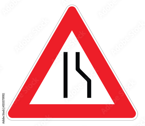 lane narrowing right in illustrator