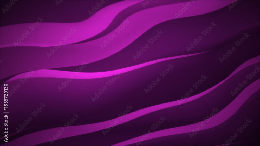Fototapeta premium Abstract Purple Wavy Lines Background with Depth and Shadow Creating a Dynamic and Modern Aesthetic This