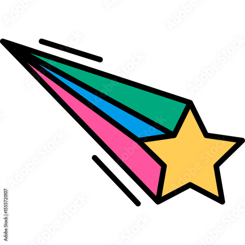 Retro Shooting Star