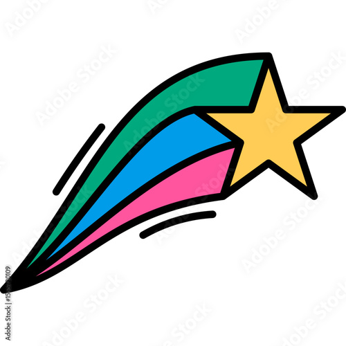 Retro Shooting Star