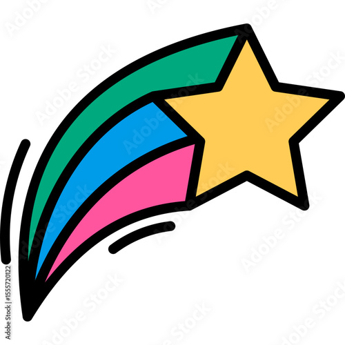 Retro Shooting Star
