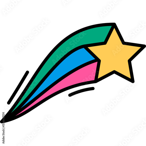Retro Shooting Star