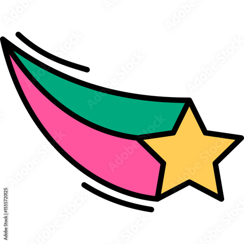 Retro Shooting Star