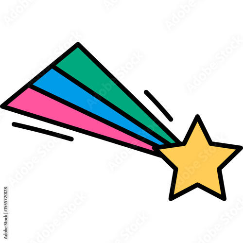 Retro Shooting Star