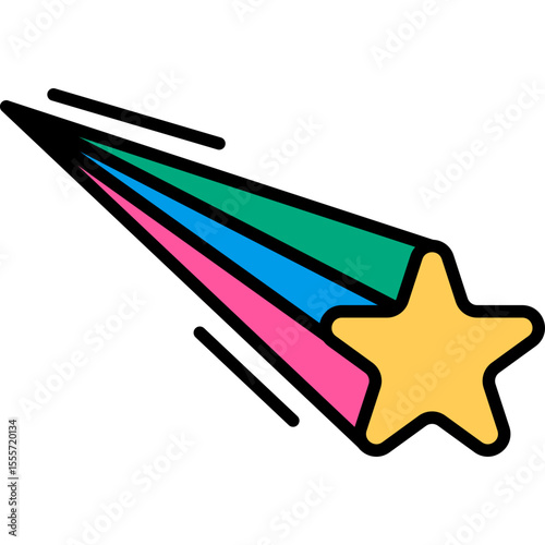 Retro Shooting Star