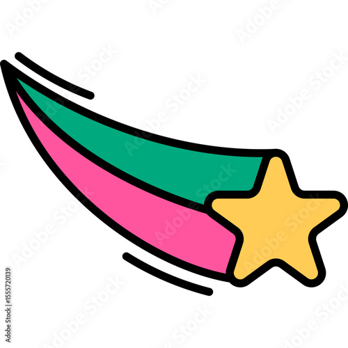 Retro Shooting Star