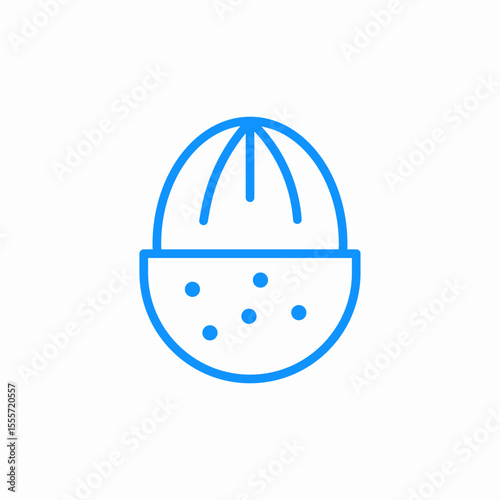 cut lemon icon sign vector