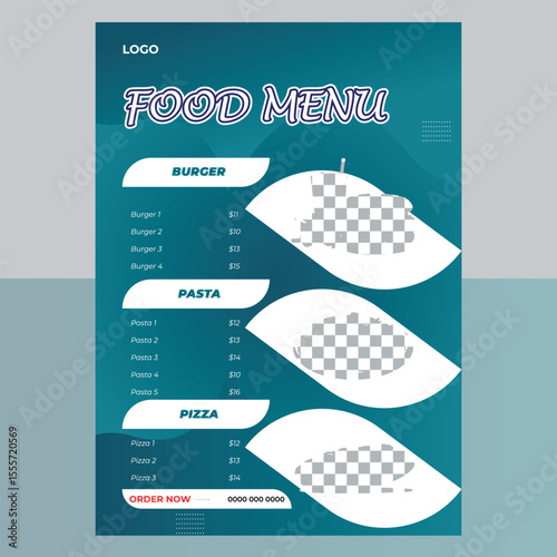 Modern Food Menu Design Template